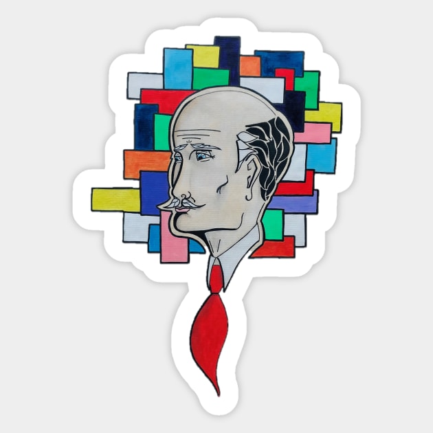 Red Tie Sticker by PaulOrde